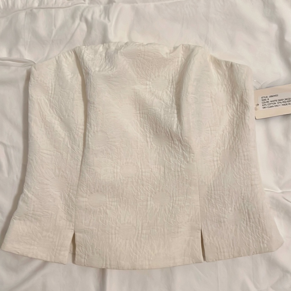White corset top size 8